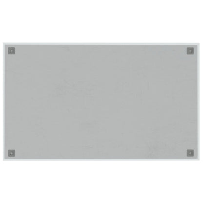 Wall-mounted Magnetic Board White 39.4"x23.6" Tempered Glass