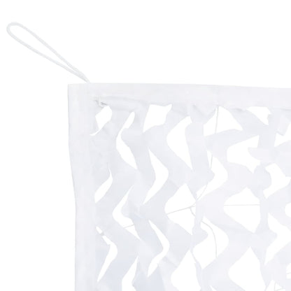 Camouflage Net with Storage Bag 204.3x55.9" White