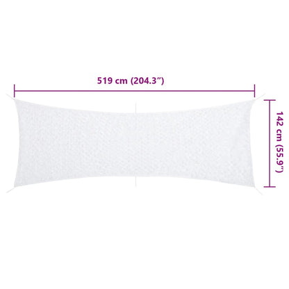 Camouflage Net with Storage Bag 204.3x55.9" White