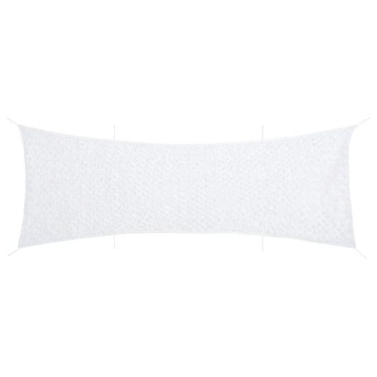 Camouflage Net with Storage Bag 296.5x78.3" White