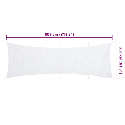 Camouflage Net with Storage Bag 318.5x81.5" White