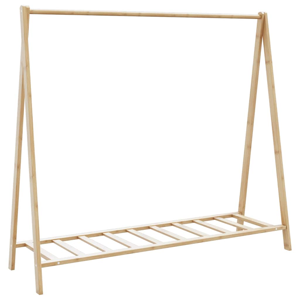 Clothes Rack Bamboo Varnished Bamboo Medium Foldable