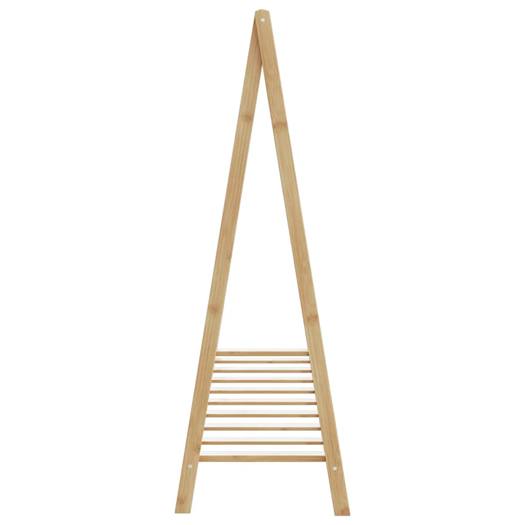Clothes Rack Bamboo Varnished Bamboo Medium Foldable