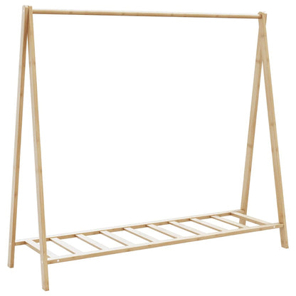 Clothes Rack Bamboo Varnished Bamboo Medium Foldable