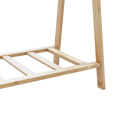 Clothes Rack Bamboo Varnished Bamboo Medium Foldable
