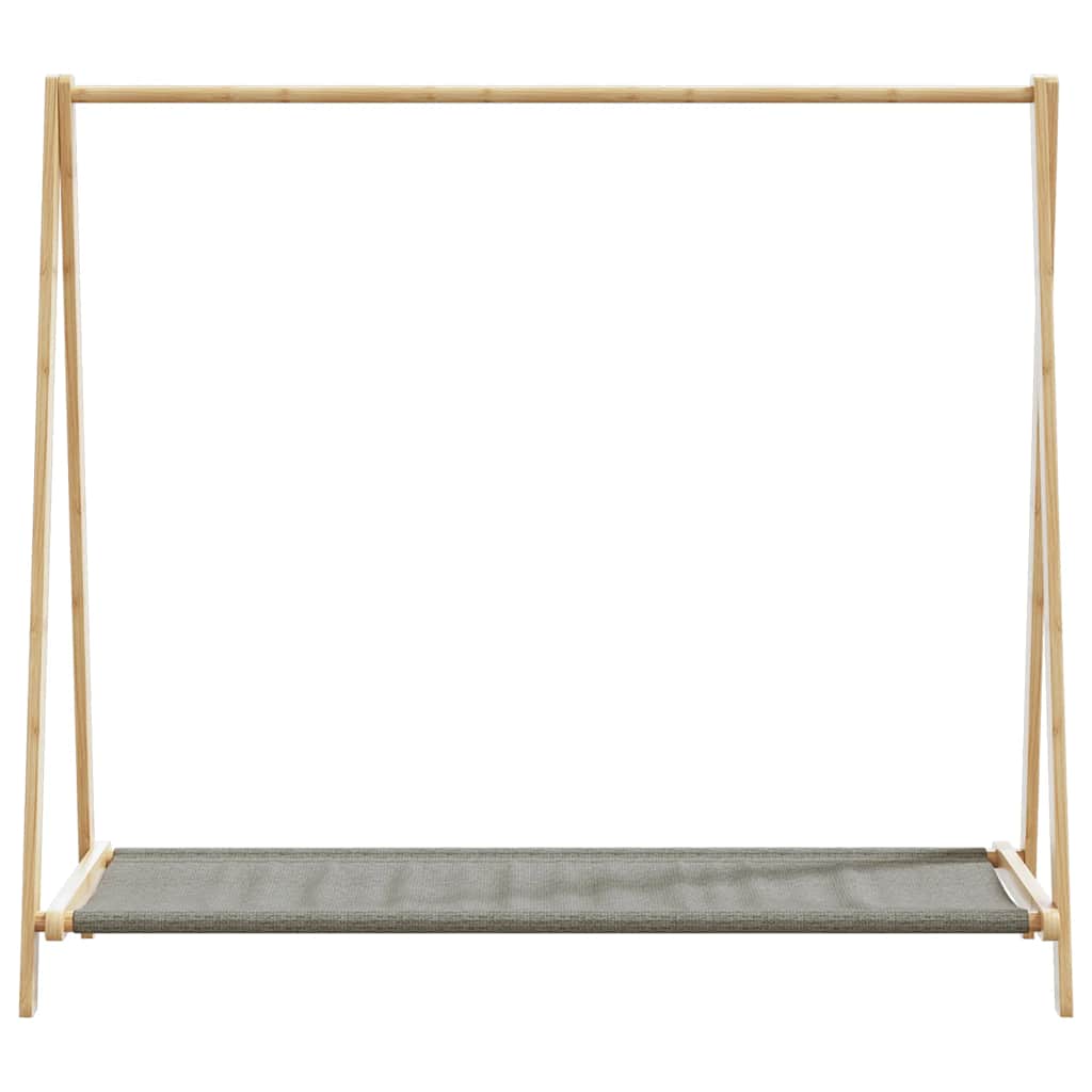 Clothes Rack Natural Bamboo Varnished Bamboo, Fabric Medium