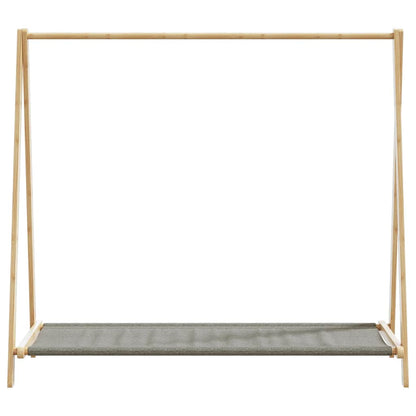 Clothes Rack Natural Bamboo Varnished Bamboo, Fabric Medium