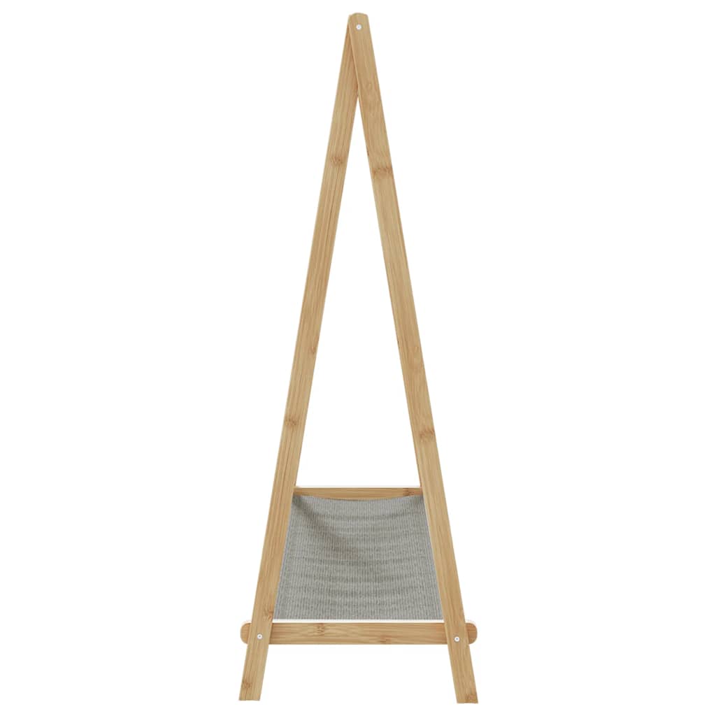Clothes Rack Natural Bamboo Varnished Bamboo, Fabric Medium