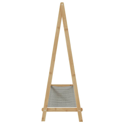 Clothes Rack Natural Bamboo Varnished Bamboo, Fabric Medium