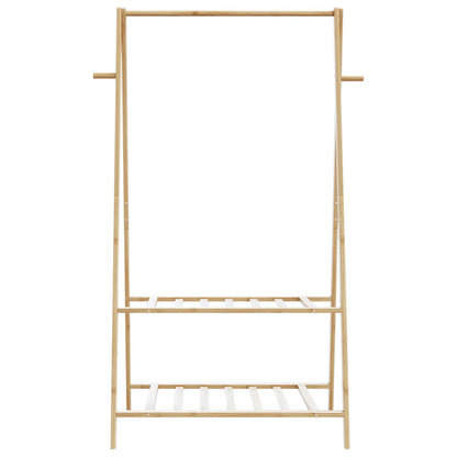 Clothes Rack with Shelves 37.8"x17.9"x59.3" Bamboo