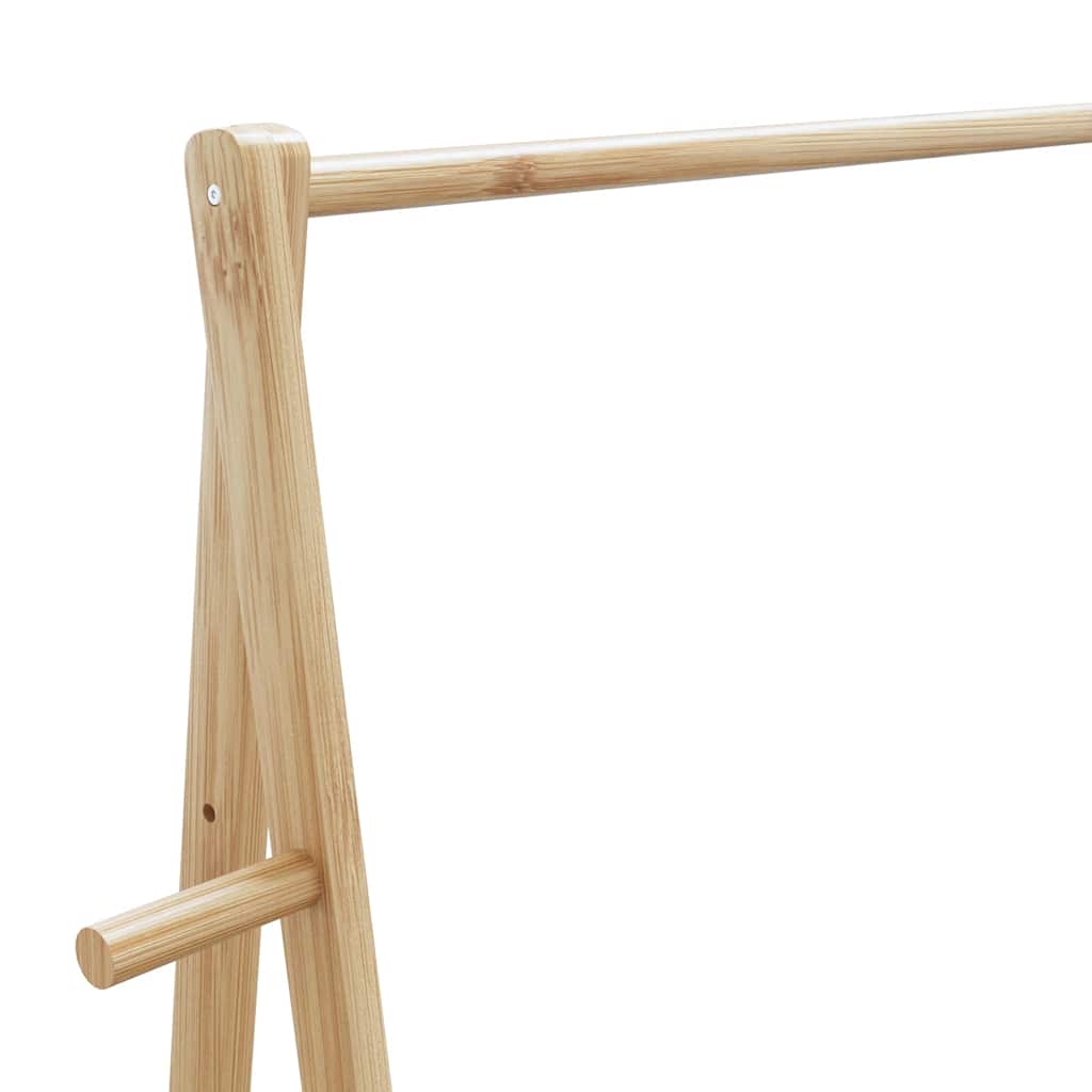 Clothes Rack with Shelves 37.8"x17.9"x59.3" Bamboo