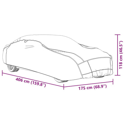 Car Cover for Sedan Hail Protection Full S Grey and Silver