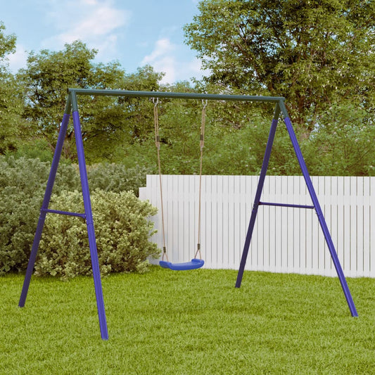 Swing Frame Set of 2 Blue and dark green Painted steel Standard