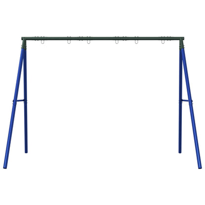 Swing Frame Set of 6 Blue and Dark Green Painted steel Large