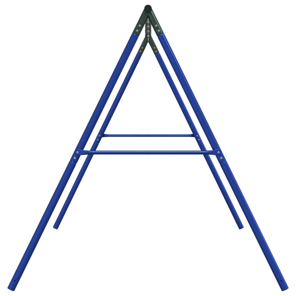 Swing Frame Set of 6 Blue and Dark Green Painted steel Large