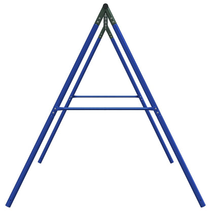 Swing Frame Set of 6 Blue and Dark Green Painted steel Large