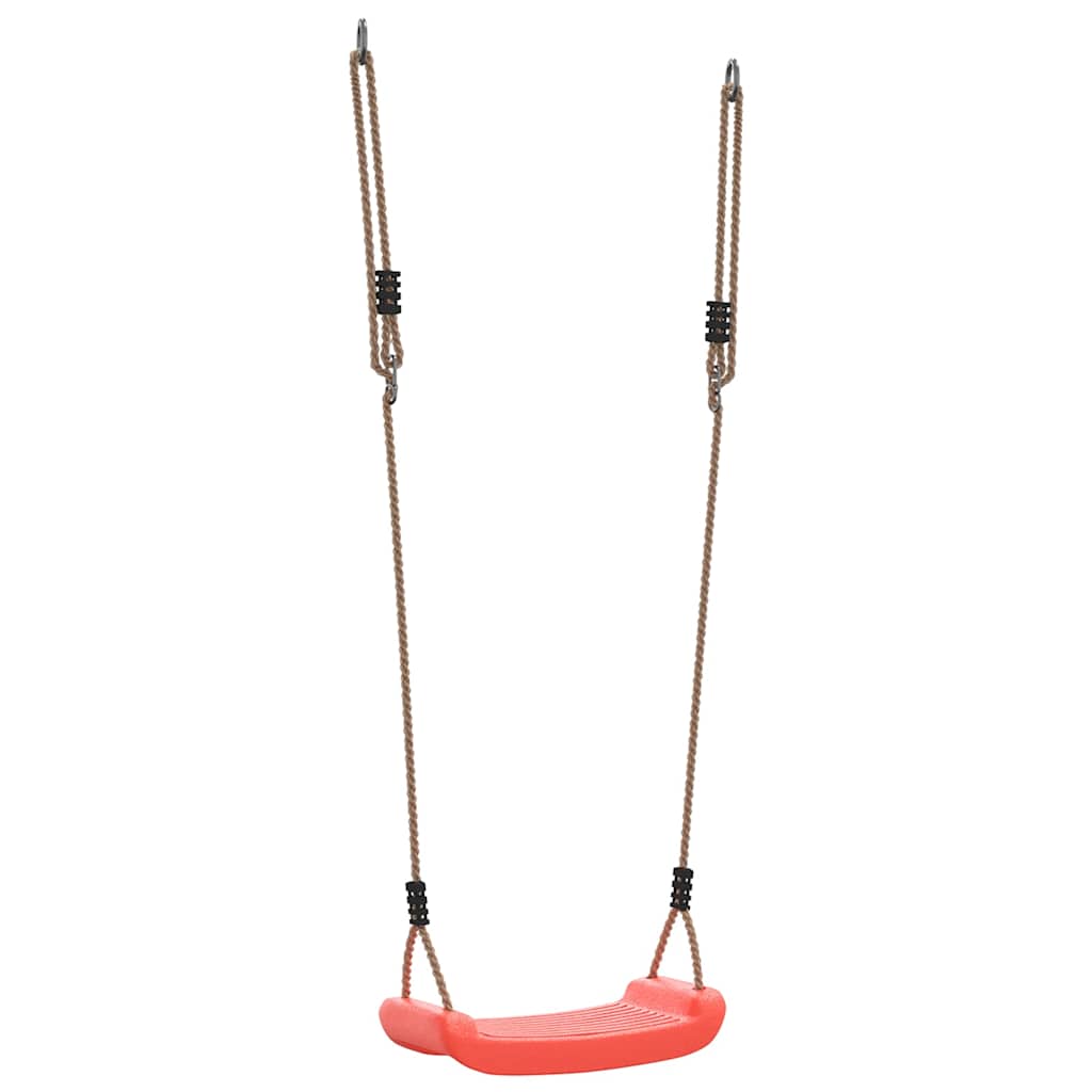 Outdoor Swing Seat Red Polyethylene One size Adjustable Arms