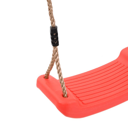 Outdoor Swing Seat Red Polyethylene One size Adjustable Arms