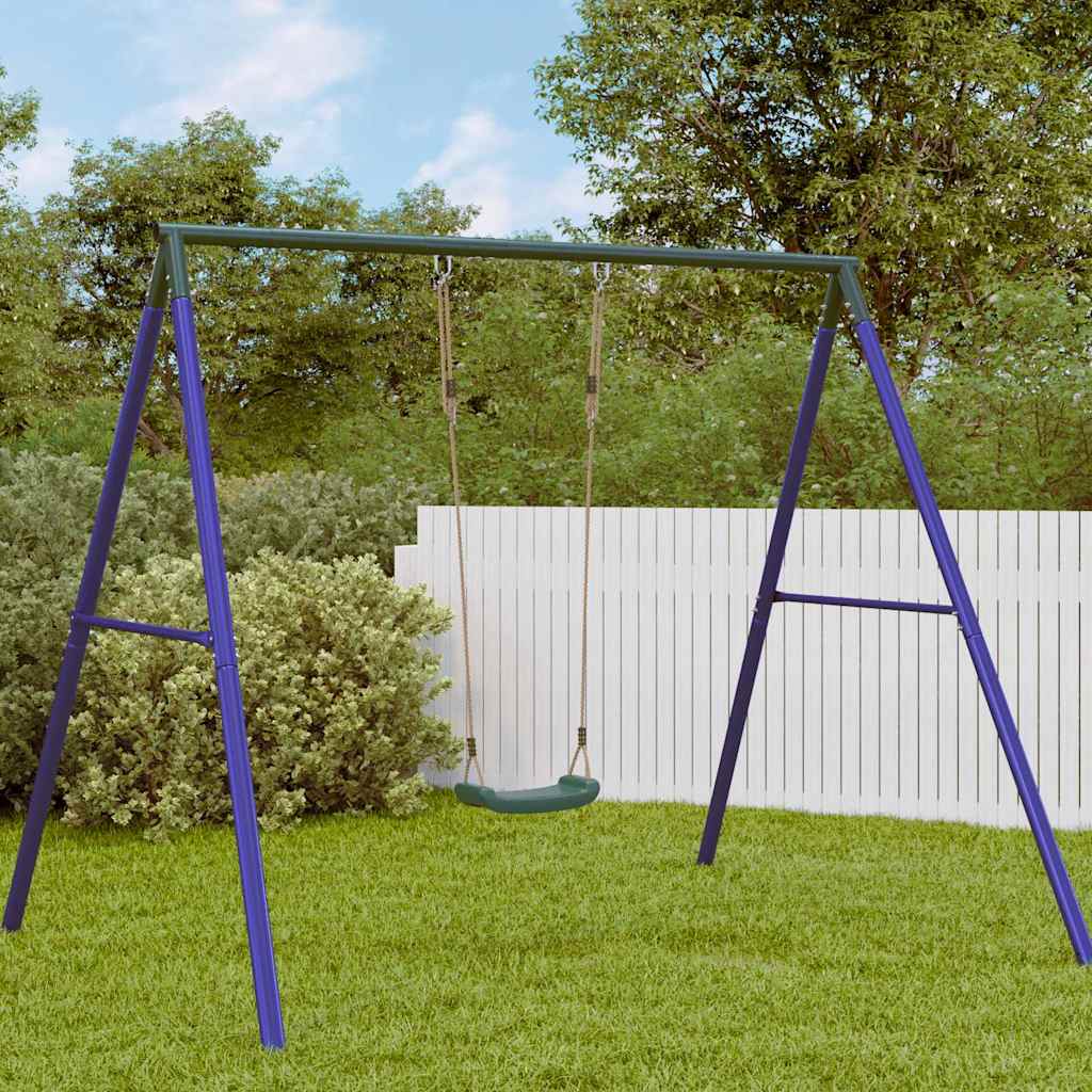 Adjustable Outdoor Swing Seat Green Polyethylene Durable