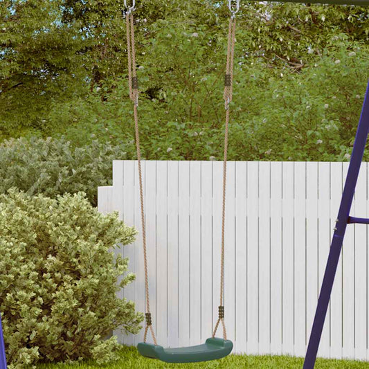 Adjustable Outdoor Swing Seat Green Polyethylene Durable