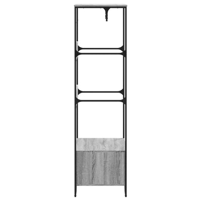 Wardrobe Grey Sonoma Engineered wood, Metal 35.4x19.7x70.9 in