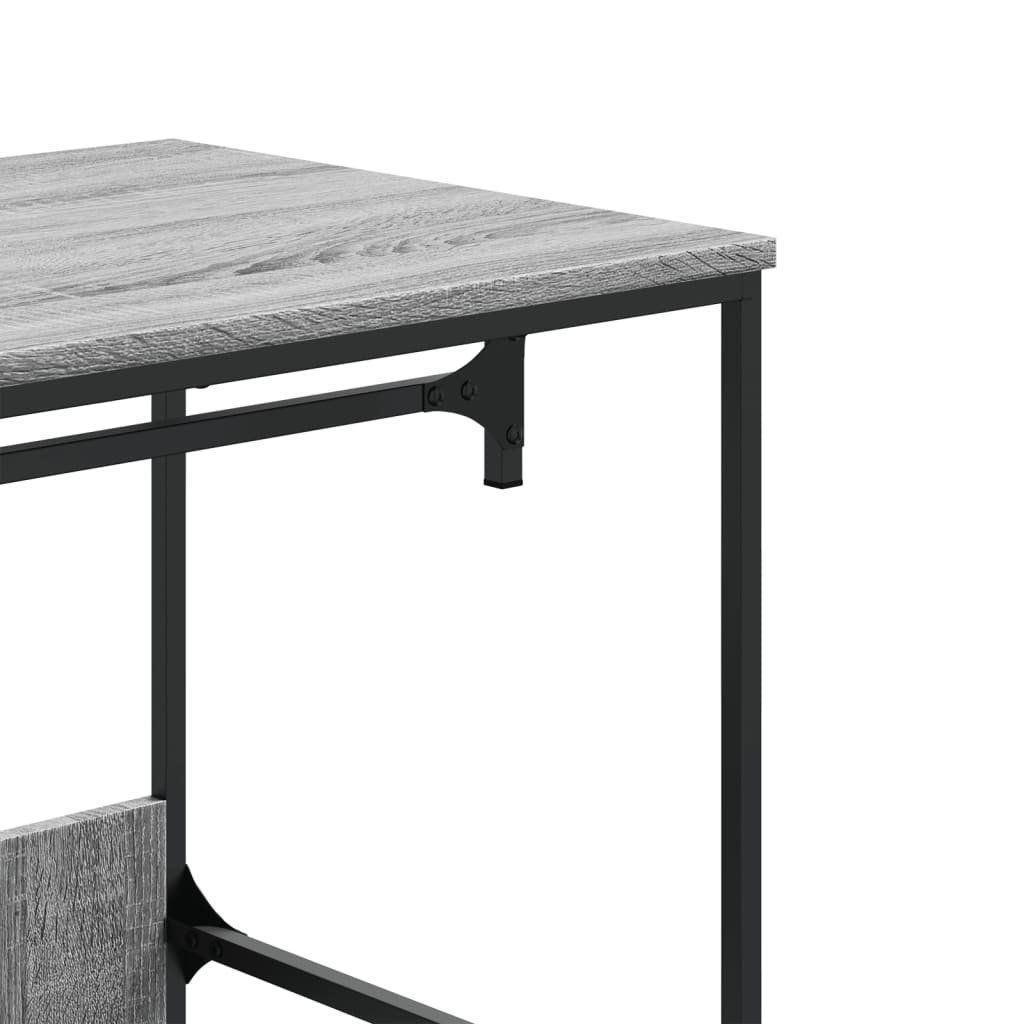 Wardrobe Grey Sonoma Engineered wood, Metal 35.4x19.7x70.9 in