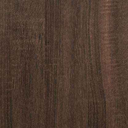 Wardrobe Brown Oak Engineered Wood, Metal 35.4x19.7x70.9 in