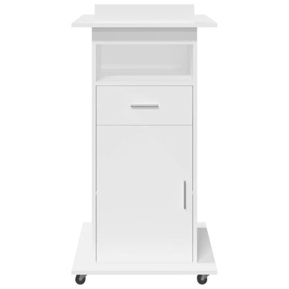 Lectern White Engineered wood Medium Tiltable Lectern