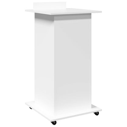 Lectern White Engineered wood Medium Tiltable Lectern