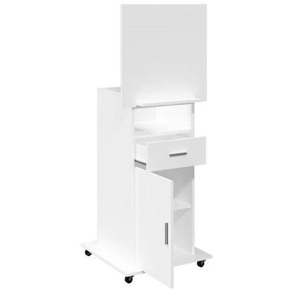 Lectern White Engineered wood Medium Tiltable Lectern