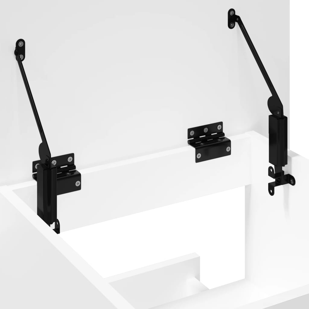 Lectern White Engineered wood Medium Tiltable Lectern