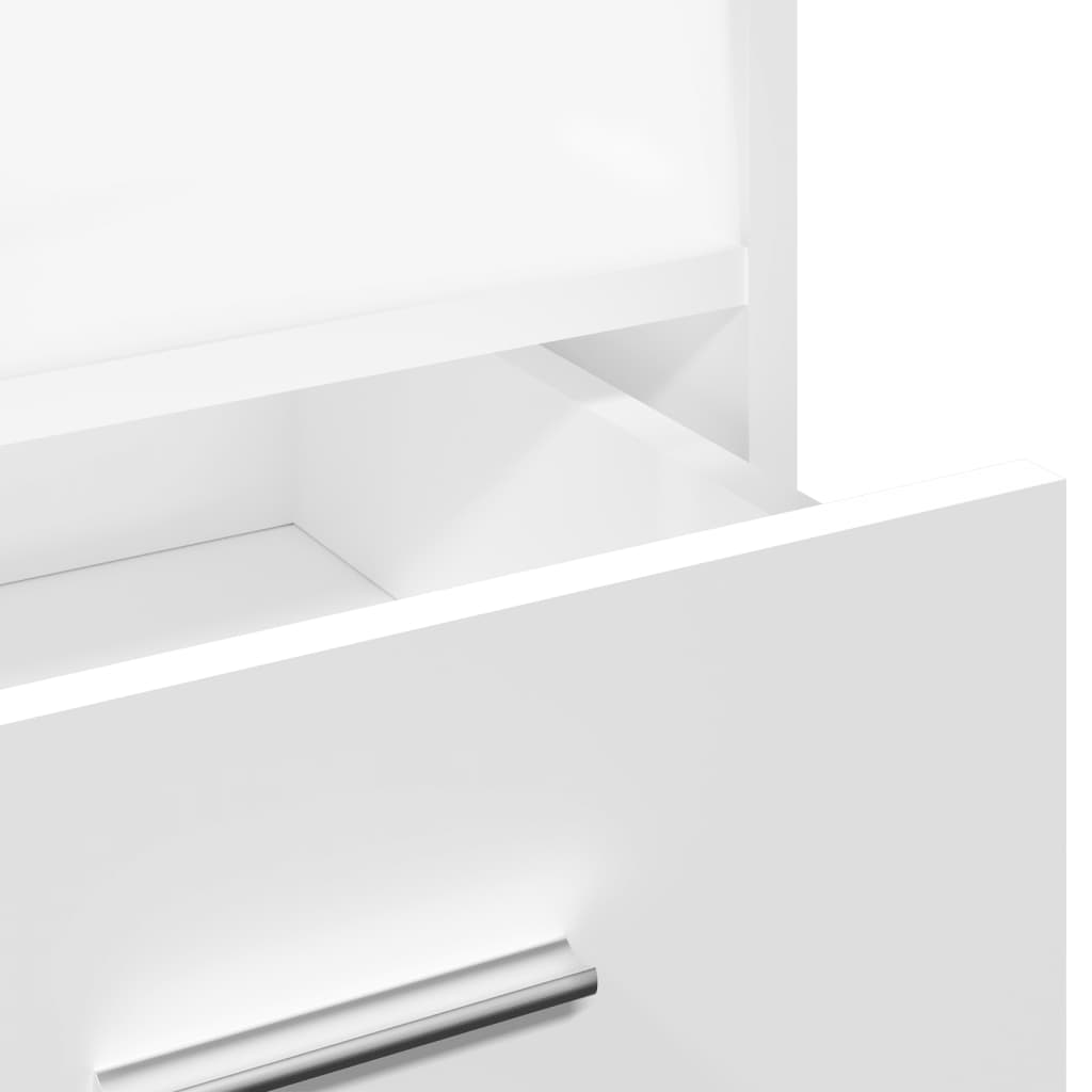 Lectern White Engineered wood Medium Tiltable Lectern