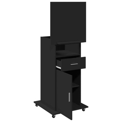 Lectern Black Engineered Wood Medium Tiltable Lectern