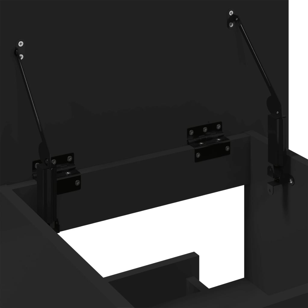 Lectern Black Engineered Wood Medium Tiltable Lectern