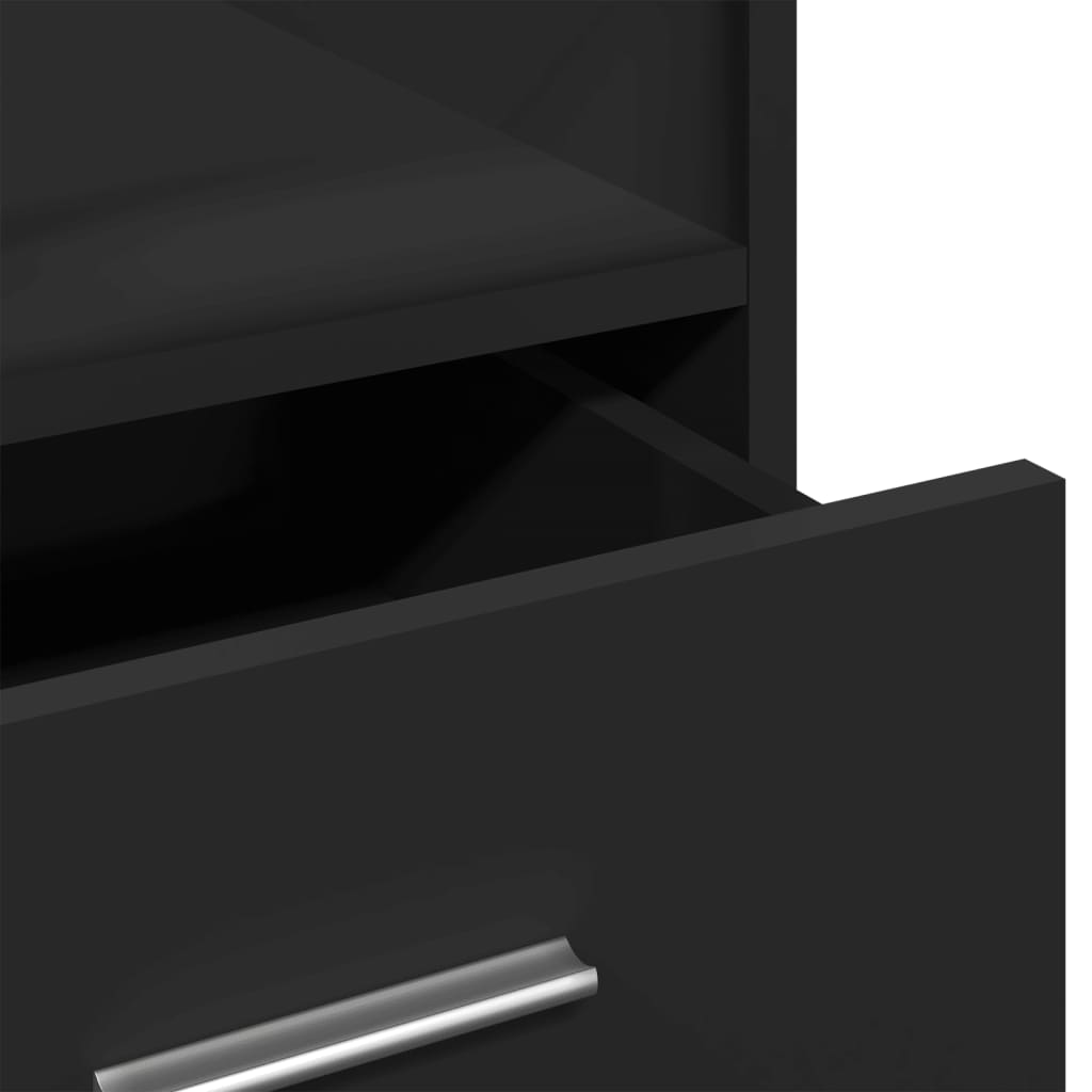 Lectern Black Engineered Wood Medium Tiltable Lectern