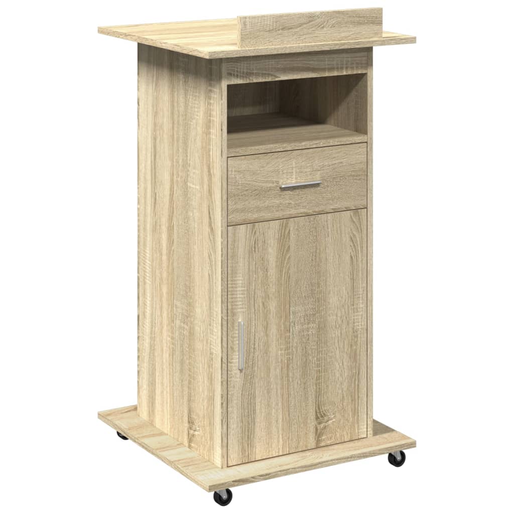 Lectern Sonoma oak Engineered wood Medium Lectern Rectangular