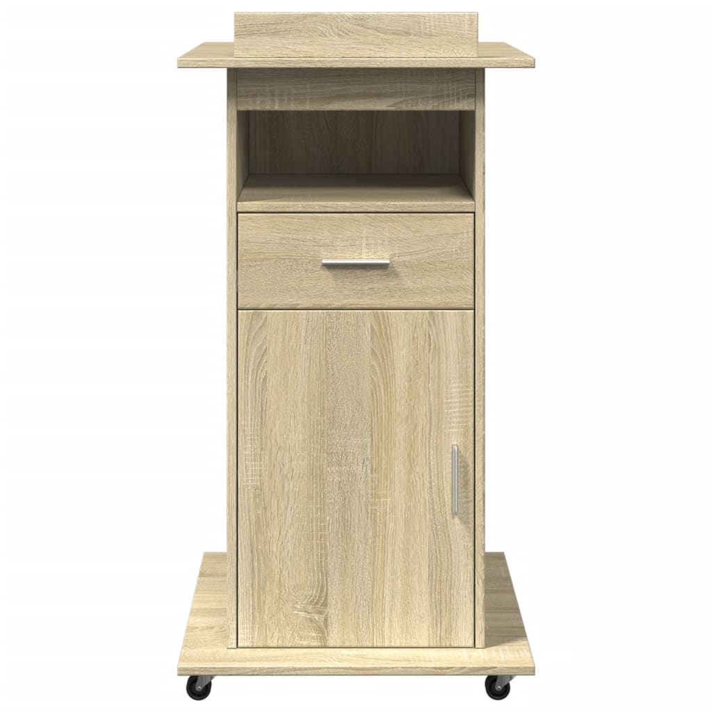 Lectern Sonoma oak Engineered wood Medium Lectern Rectangular