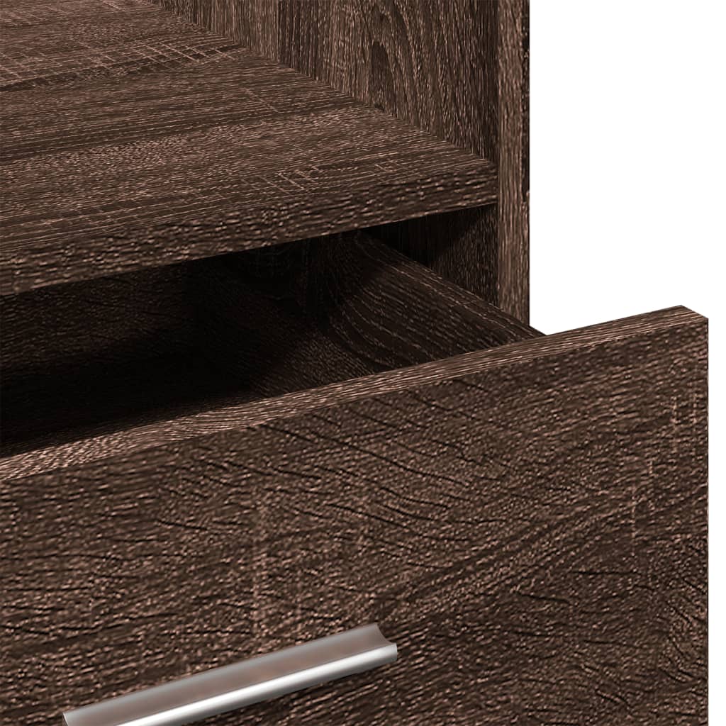Lectern Brown Oak Engineered Wood Standard Lectern Rectangular