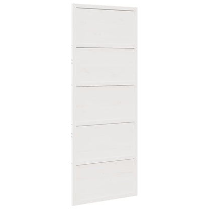 Barn Door White 31.5"x81.9" Solid Wood Pine