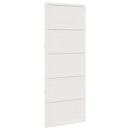 Barn Door White 31.5"x81.9" Solid Wood Pine