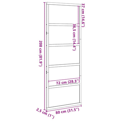 Barn Door White 31.5"x81.9" Solid Wood Pine