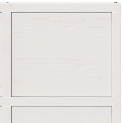 Barn Door White 39.4"x81.9" Solid Wood Pine