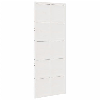 Barn Door White 31.5"x81.9" Solid Wood Pine