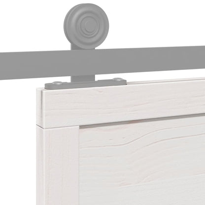 Barn Door White 31.5"x81.9" Solid Wood Pine