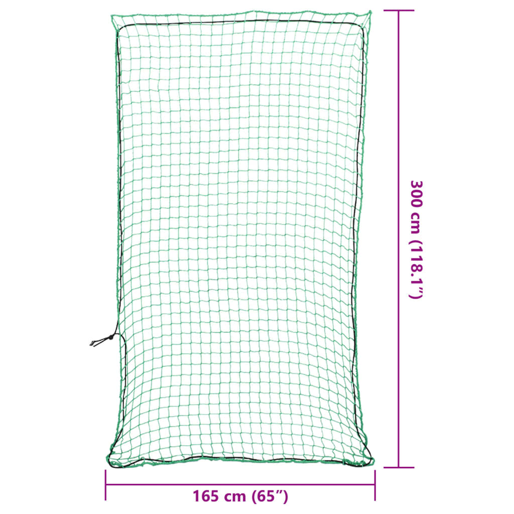 Trailer Net with Elastic Rope Green 9.8x5.4' PP