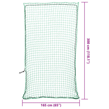 Trailer Net with Elastic Rope Green 9.8x5.4' PP