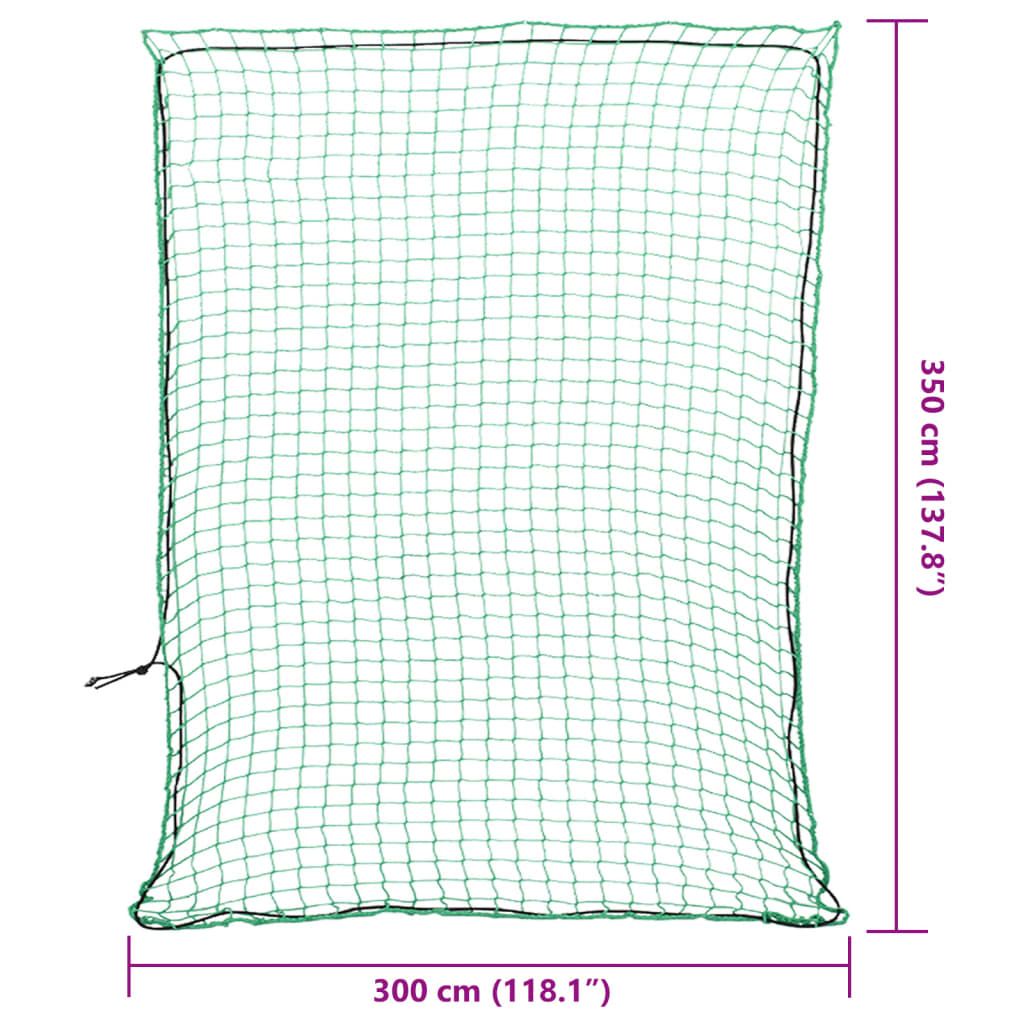 Trailer Net with Elastic Rope Green 11.5x9.8' PP