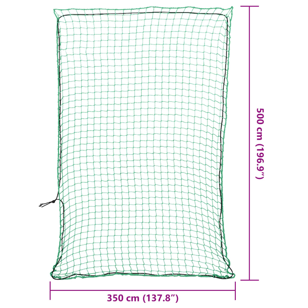 Trailer Net with Elastic Rope Green 16.4x11.5' PP