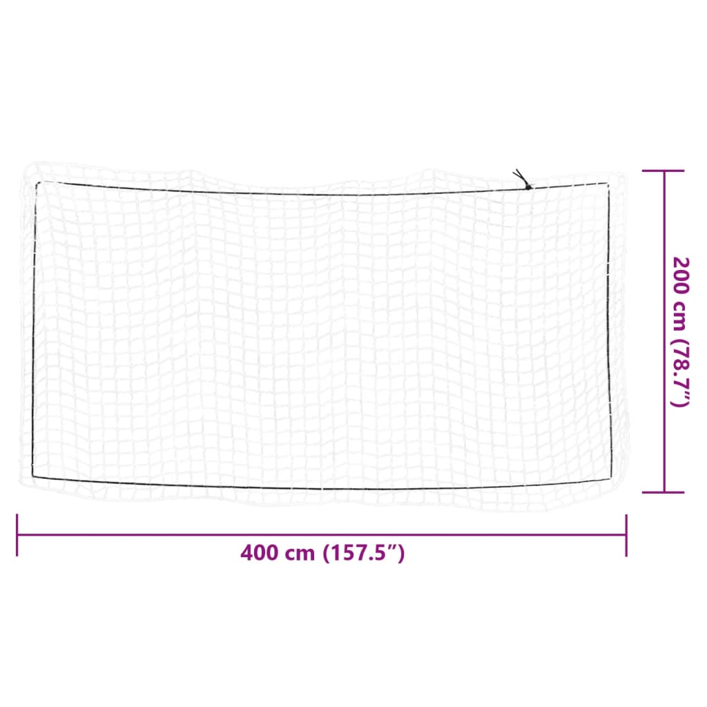 Trailer Net with Elastic Rope White 13.1x6.6' PP