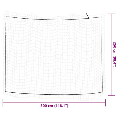 Trailer Net with Elastic Rope White 9.8x8.2' PP